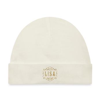 Lisa gold - Baby Premium Organic Mütze - Naturweiß - Vorne