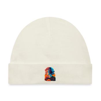 Süßes Mädchen - Baby Premium Organic Mütze - Naturweiß - Vorne