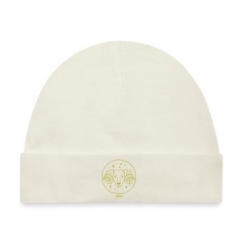Sternzeichen Widder Astrologie Horoskop Geschenk - Baby Premium Organic Mütze - Naturweiß - Vorne