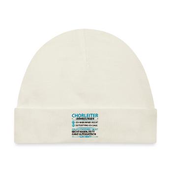 Chorleiter Chorleitung Männerchor Chor Sprüche - Baby Premium Organic Mütze - Naturweiß - Vorne