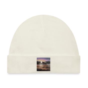 Die Savanne bei Sonnenuntergang. - Baby Premium Organic Mütze - Naturweiß - Vorne