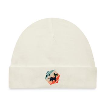 Retro Vintage Cute Feline Feral Meow Pet Animals - Baby Premium Organic Mütze - Naturweiß - Vorne