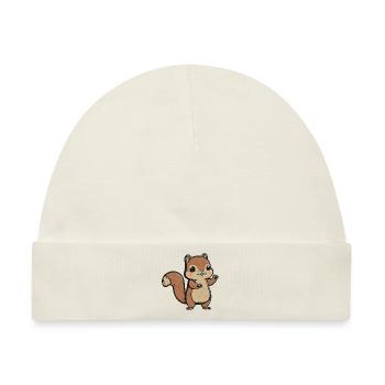 Kawaii Eichhörnchen, Hörnchen, Backenhörnchen - Baby Premium Organic Mütze - Naturweiß - Vorne