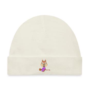 EICHHÖRNCHEN - HEXE - HEXENBESEN - TIER - Baby Premium Organic Mütze - Naturweiß - Vorne