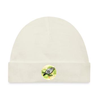 Der Schildkrötenpanzer - Baby Premium Organic Mütze - Naturweiß - Vorne