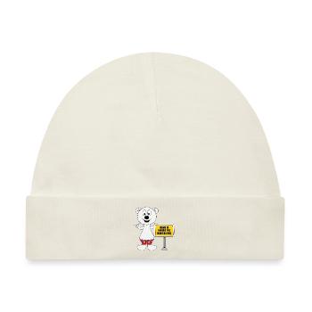 EISBÄR - SHAKA - SURFER - KITER - HOME IS WHERE... - Baby Premium Organic Mütze - Naturweiß - Vorne