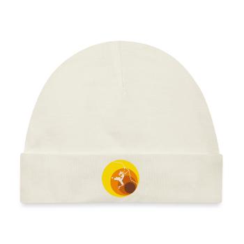 Kletter Sturz-Retro - Baby Premium Organic Mütze - Naturweiß - Vorne