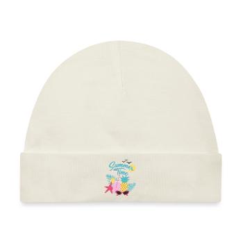 Babysprüche Babykleidung Kinderkleidung - Baby Premium Organic Mütze - Naturweiß - Vorne