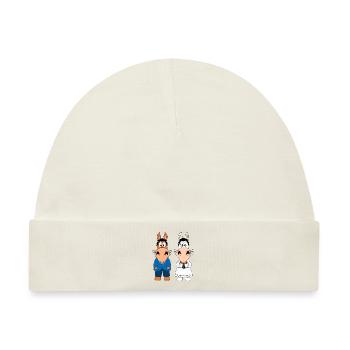 PFERDE - PONYS - HOCHZEIT - HEIRATEN - LIEBE - Baby Premium Organic Mütze - Naturweiß - Vorne