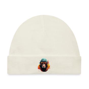 Cool chimp streetwear outfit urban style - Baby Premium Organic Mütze - Naturweiß - Vorne