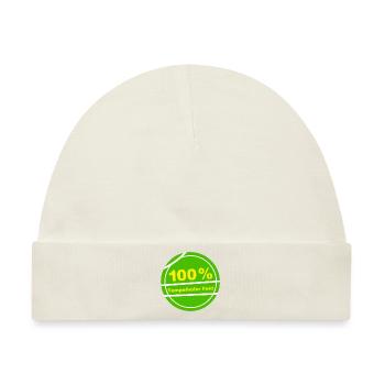 100% Tempelhofer Feld - Baby Premium Organic Mütze - Naturweiß - Vorne