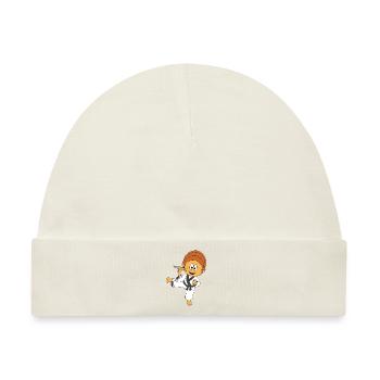 JUNGE - FLIEGENFÄNGER - KARATE - STÄBCHEN - FLIEGE - Baby Premium Organic Mütze - Naturweiß - Vorne