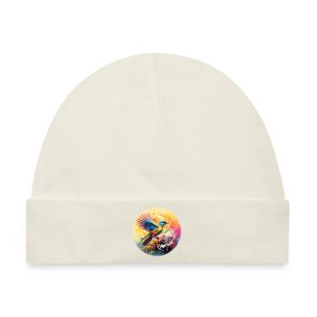 Vogel Singvogel Geschenk für Vogel Fans Natur - Baby Premium Organic Mütze - Naturweiß - Vorne
