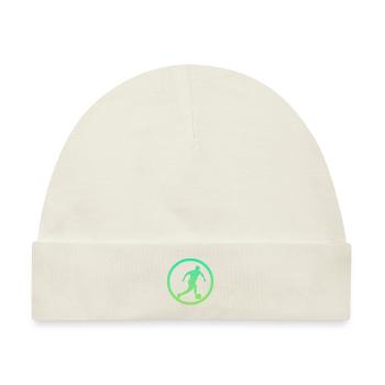 Beachball Strand Beachsoccer - Baby Premium Organic Mütze - Naturweiß - Vorne