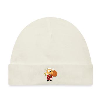 SCHAF - WEIHNACHTSMANN - TIER - TIERISCH - Baby Premium Organic Mütze - Naturweiß - Vorne