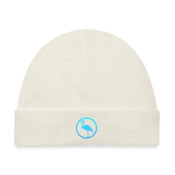 Wasservogel Flamingo Exotisch - Baby Premium Organic Mütze - Naturweiß - Vorne