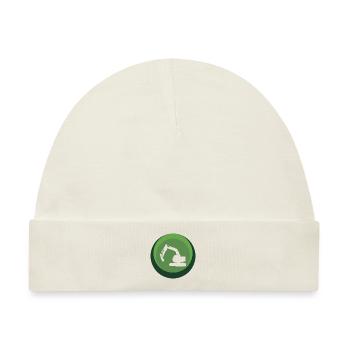 Baustelle Baustelle Bauarbeiter - Baby Premium Organic Mütze - Naturweiß - Vorne