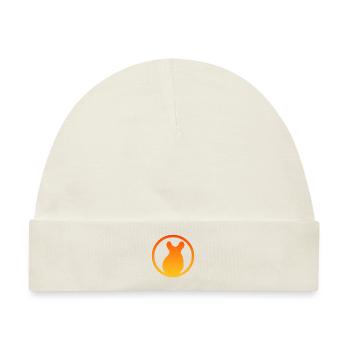 Nagetier Streifenhörnchen Maus - Baby Premium Organic Mütze - Naturweiß - Vorne