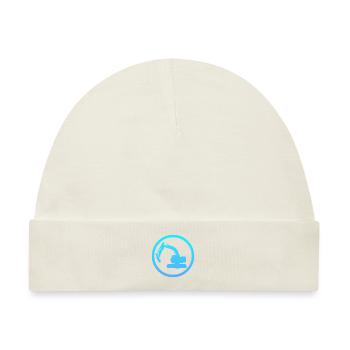 Baggerfahrer Baustelle Baustelle - Baby Premium Organic Mütze - Naturweiß - Vorne