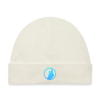 Kletterwand Gipfel Kletterer - Baby Premium Organic Mütze - Naturweiß - Vorne