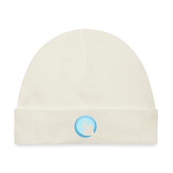 Kletterwand Klettern Alpen - Baby Premium Organic Mütze - Naturweiß - Vorne