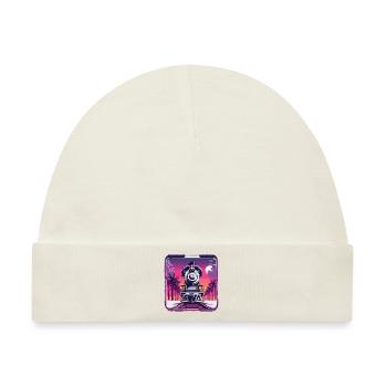 Zug / Lokomotive / Dampflok / Eisenbahn / Lock - Baby Premium Organic Mütze - Naturweiß - Vorne