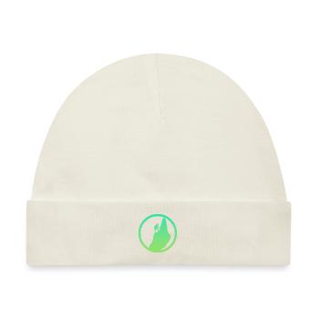 Kletterwand Gipfel Felsklettern - Baby Premium Organic Mütze - Naturweiß - Vorne