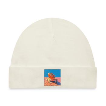 Bartagamen, echse, bunt, tier, geschenk - Baby Premium Organic Mütze - Naturweiß - Vorne