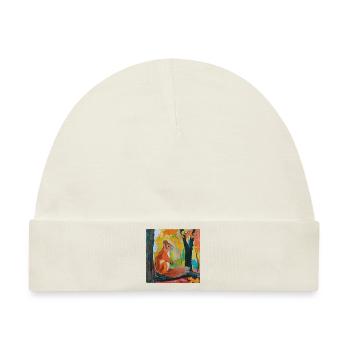 eichhörnchen, bunt, tier, geschenk, geschenkidee - Baby Premium Organic Mütze - Naturweiß - Vorne