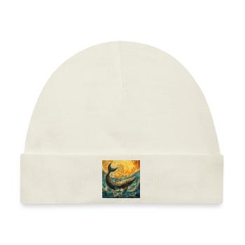 Wal Fisch Van Gogh - Baby Premium Organic Mütze - Naturweiß - Vorne