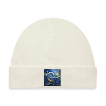 Wal Fisch Van Gogh - Baby Premium Organic Mütze - Naturweiß - Vorne