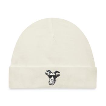 Ziege Goat Sonnenbrille - Baby Premium Organic Mütze - Naturweiß - Vorne