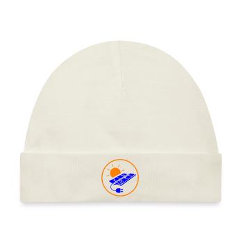 Solar Energie Photovoltaik Anlage Symbol - Baby Premium Organic Mütze - Naturweiß - Vorne