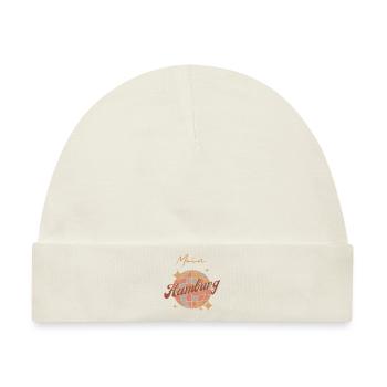 Moin Hamburg City Stadt Retro Vintage - Baby Premium Organic Mütze - Naturweiß - Vorne