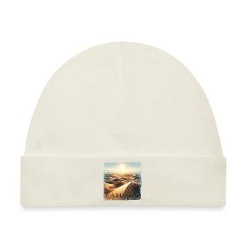 wüste sahara ägypten sahara marokko grunge - Baby Premium Organic Mütze - Naturweiß - Vorne