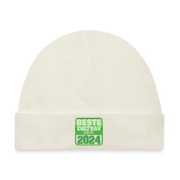 Ehefrau 2024 - Baby Premium Organic Mütze - Naturweiß - Vorne