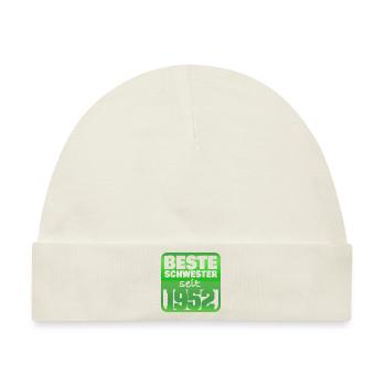 Geschwister 1952 - Baby Premium Organic Mütze - Naturweiß - Vorne