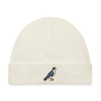 Stolzer Wanderfalke In Pose - Baby Premium Organic Mütze - Naturweiß - Vorne