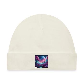 Epische himmlische Traumlandschaft - Baby Premium Organic Mütze - Naturweiß - Vorne
