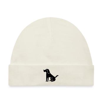 Hund Hundesport Hundeschule - Baby Premium Organic Mütze - Naturweiß - Vorne