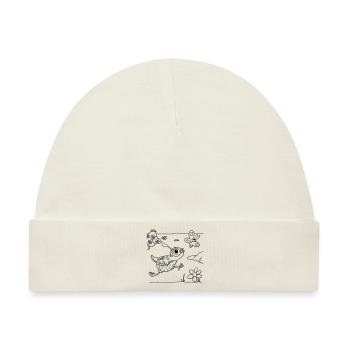 Wachtel-Malspaß für Kinderbekleidung, Taschen, etc - Baby Premium Organic Mütze - Naturweiß - Vorne