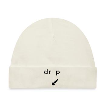 Drop the Microphone Geschenk - Baby Premium Organic Mütze - Naturweiß - Vorne