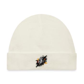 Löwe in Aquarell, bunt - Baby Premium Organic Mütze - Naturweiß - Vorne