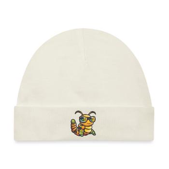 Wurm Tier - Baby Premium Organic Mütze - Naturweiß - Vorne