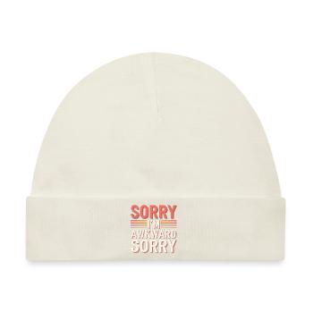 Sorry I'm Awkward Sorry 17 - Baby Premium Organic Mütze - Naturweiß - Vorne