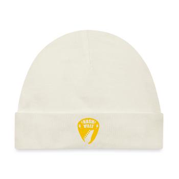 Nashville Music City Gitarren-Plektrum - Baby Premium Organic Mütze - Naturweiß - Vorne