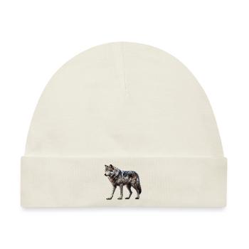 Wolf - Baby Premium Organic Mütze - Naturweiß - Vorne