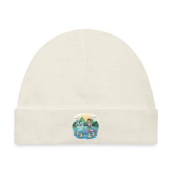 Enjoy Your Life - Flappach SUP-Spaß - Baby Premium Organic Mütze - Naturweiß - Vorne