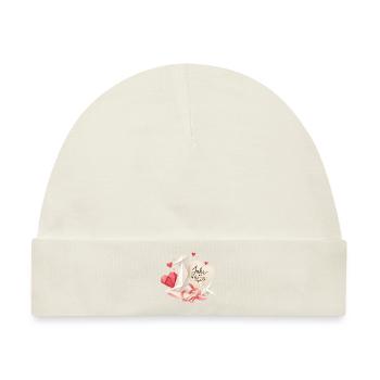 1.Hochzeitstag Papierhochzeit - Baby Premium Organic Mütze - Naturweiß - Vorne