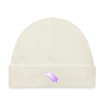 Sterne rosa lila pink Geschenkidee Muster - Baby Premium Organic Mütze - Naturweiß - Vorne